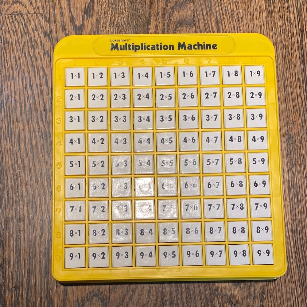 Multiplication math learning toy